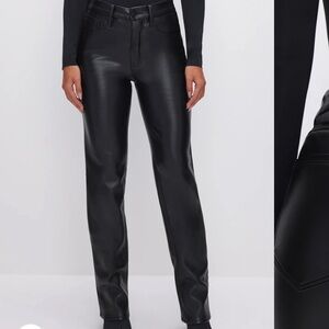 Good American Good Icon Faux Leather Pants